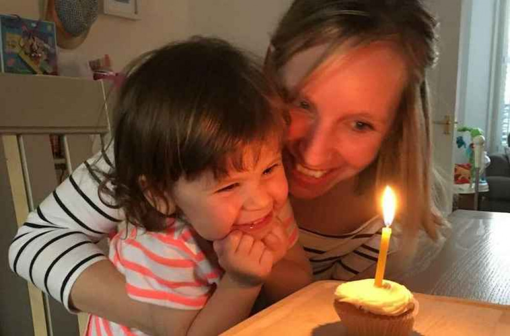 SWEET MEMORIES: Millie on her second birthday, with mum Melanie Lowis Credit: Melanie Lowis