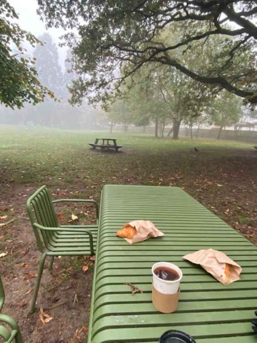 Coffee and a croissant