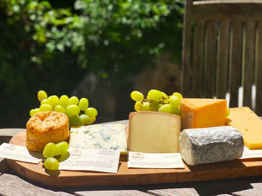 Cheese board selection @TeddngtonCheese