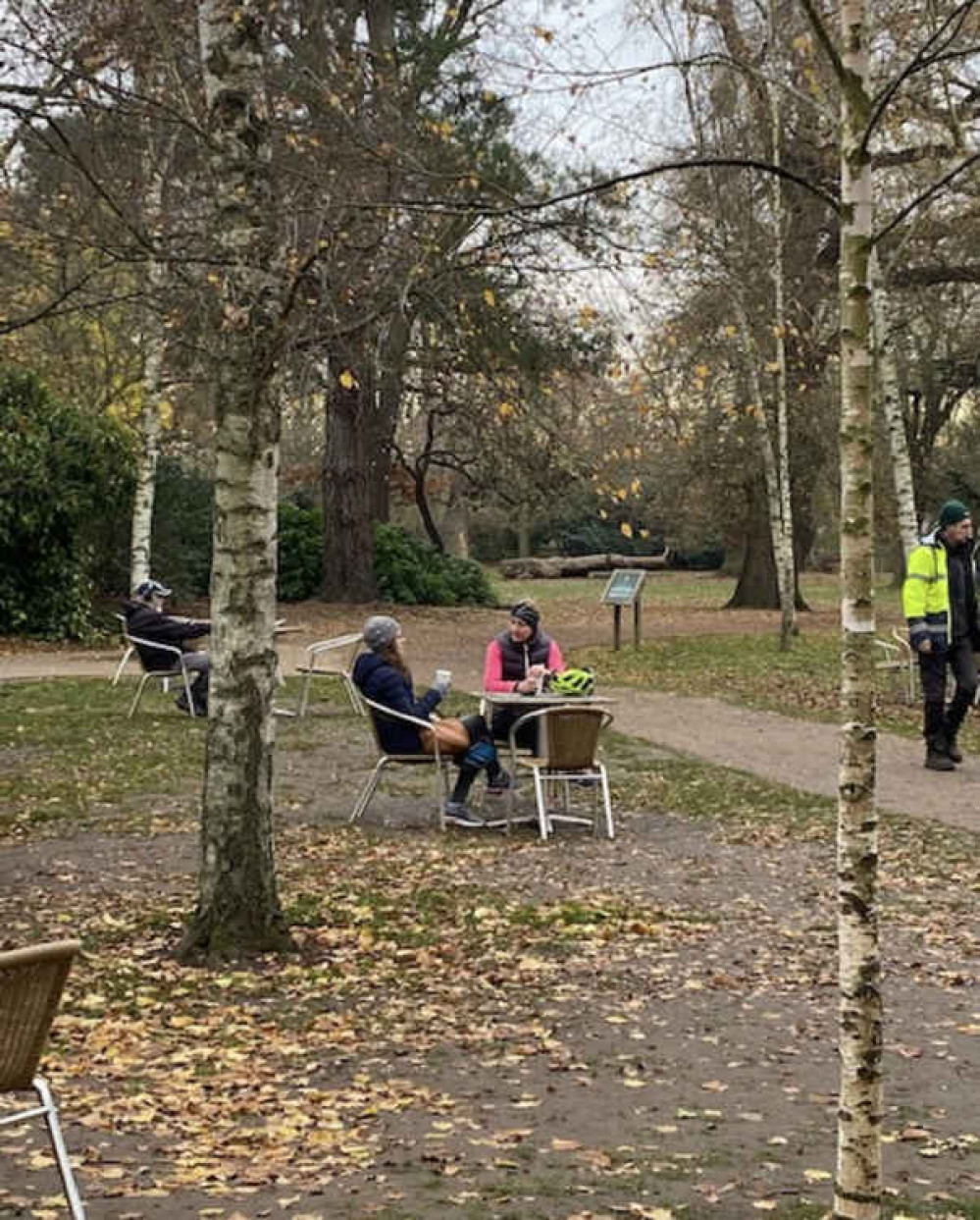 People enjoying the return of the furniture