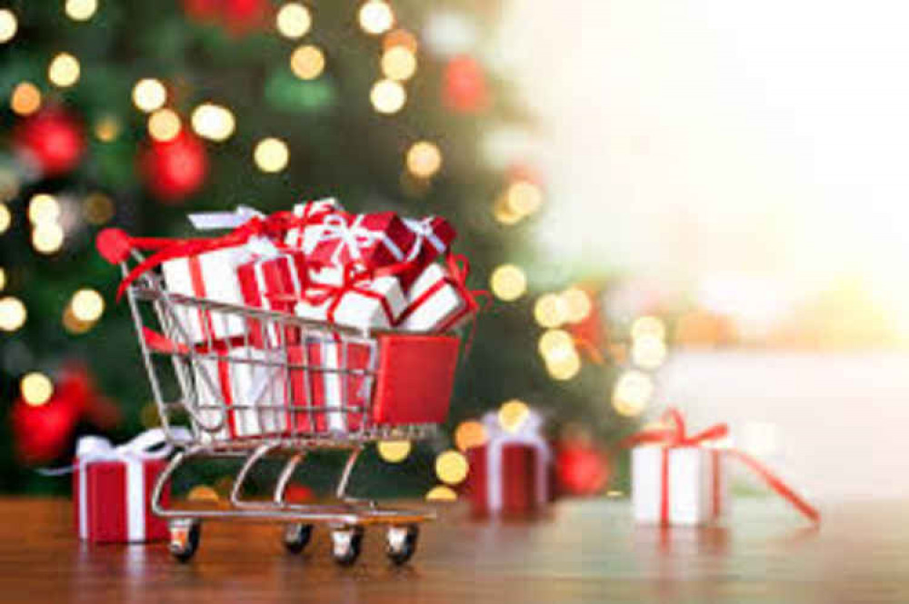 A trolley full of presents A trolley full of presents