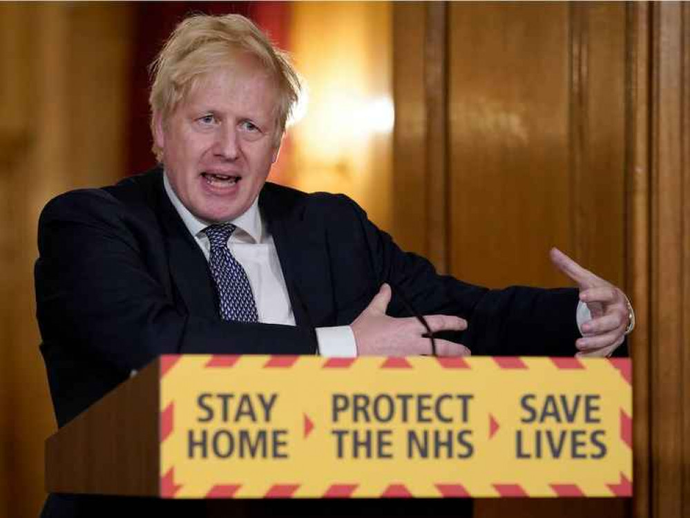 Boris Johnson speaking in Parliament