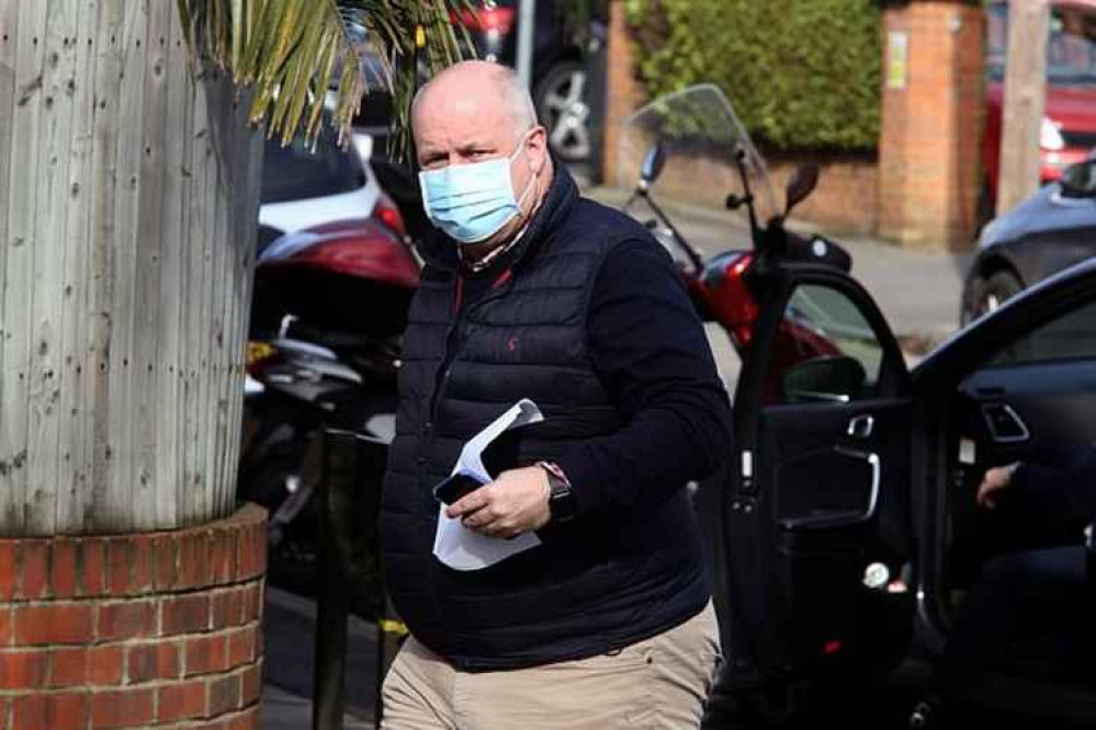 Finn Schioldan arriving at Wimbledon's Magistrates Court Finn Schioldan arriving at Wimbledon's Magistrates Court