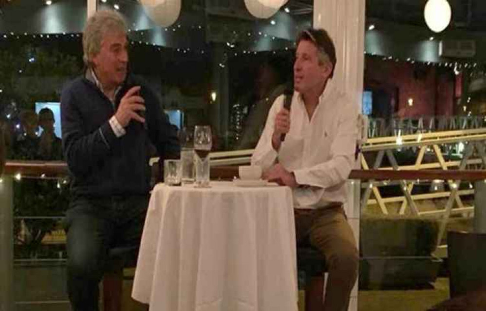 Lord Coe was quizzed by the BBC's John Inverdale at a SporTedd event at The Wharf, Teddington