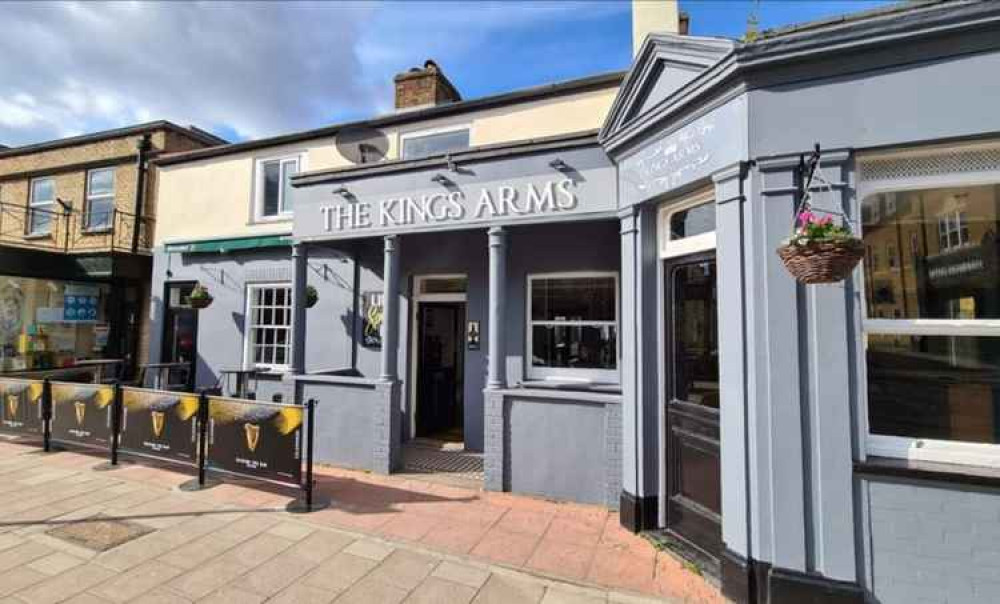 New signage for The Kings Arms has been unveiled