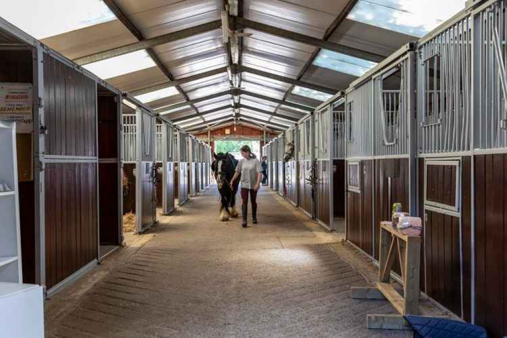 The indoor stables (Credit: Cathy Cooper)