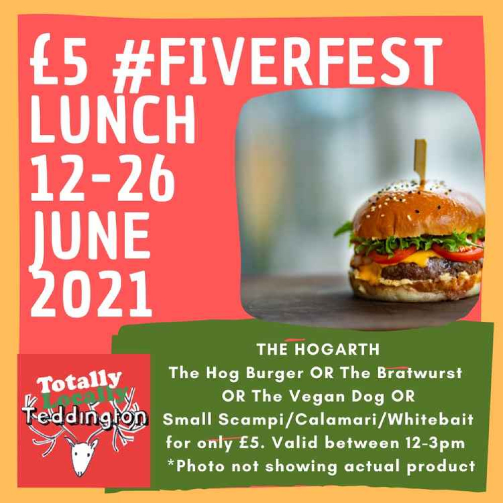 Another great deal at the Hogarth in Teddington with their £5 burger (Credit: Totally Locally Teddington)