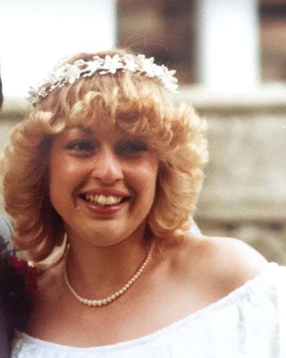 Sue on her wedding day. The mother-of-two sadly died last year from sepsis and her sons have organised the event in her honour (Courtesy of Sue Martin's family)