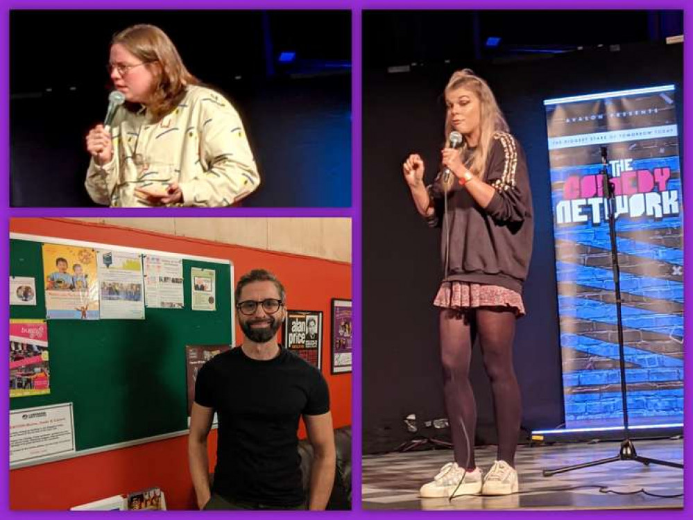 Talent in Teddington: Chloe Petter (top left), Julian Dean (bottom left) and Lauren Pattison (right) at the Landmark Arts Centre (Images: Ellie Brown)