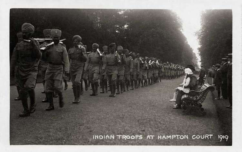 25 specially commissioned silhouettes commemorate Indian soldiers who stayed in Home Park after the first world war (Image: Historic Royal Palace)