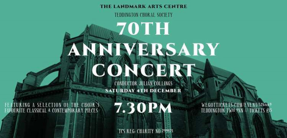 Teddington Choral Society celebrates 70 years next month