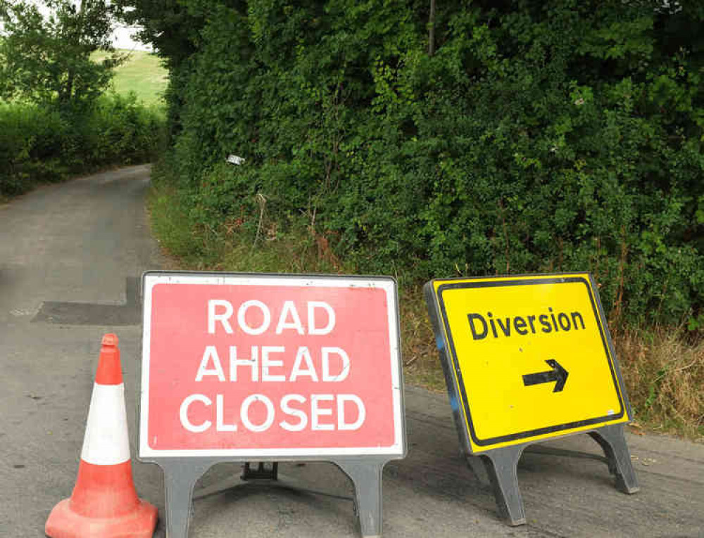 Road works and diversions. Image courtesy of Derek Harper.