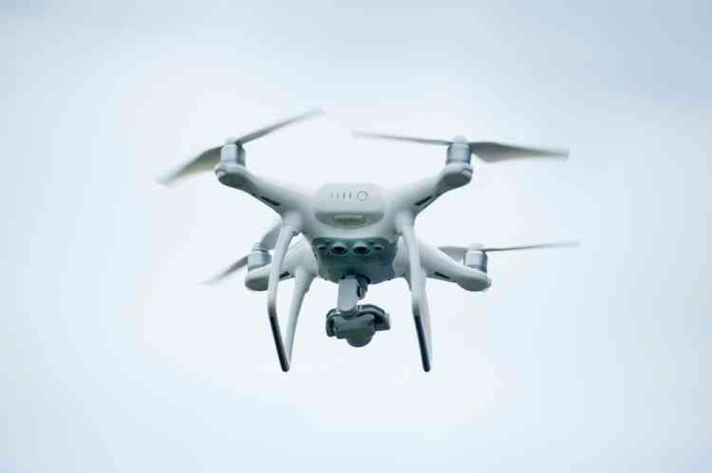 A White Quadcopter Drone. Image courtesy of Vision Pic. A White Quadcopter Drone. Image courtesy of Vision Pic.