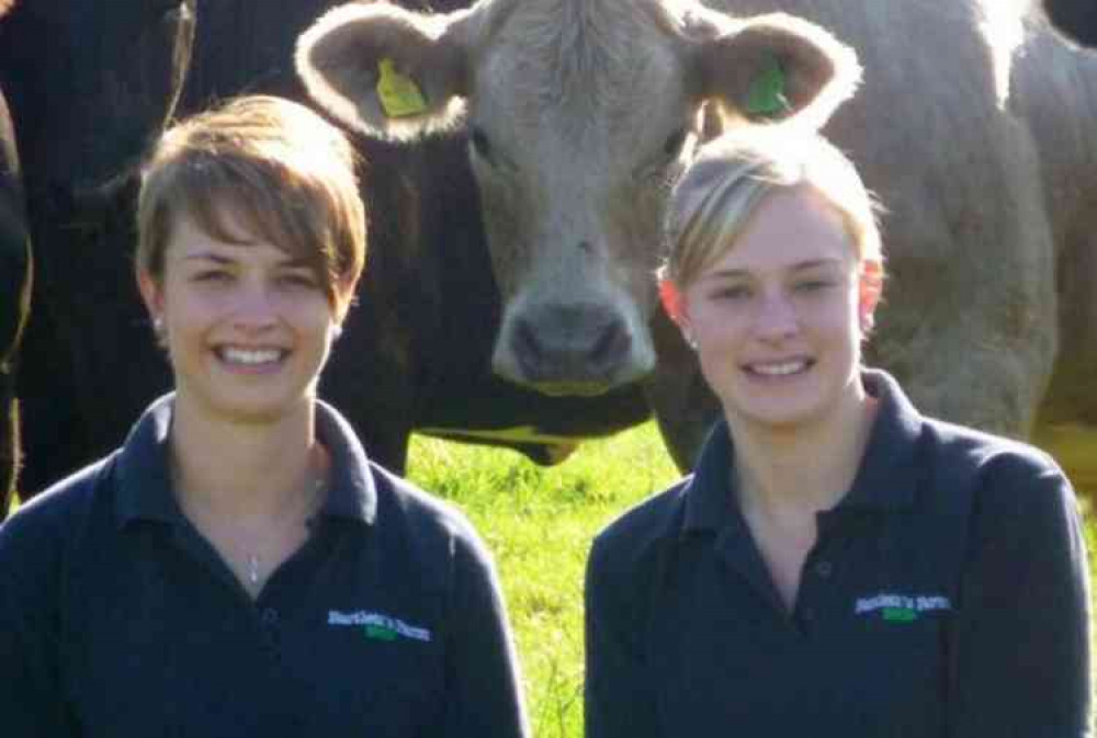 (L to R) Nicola and Rebecca Bartlett. Image courtesy of Bartlett's Farm Shop.