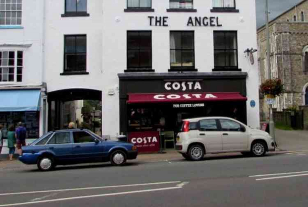 Honiton's Costa Coffee. Image courtesy of Jaggery.