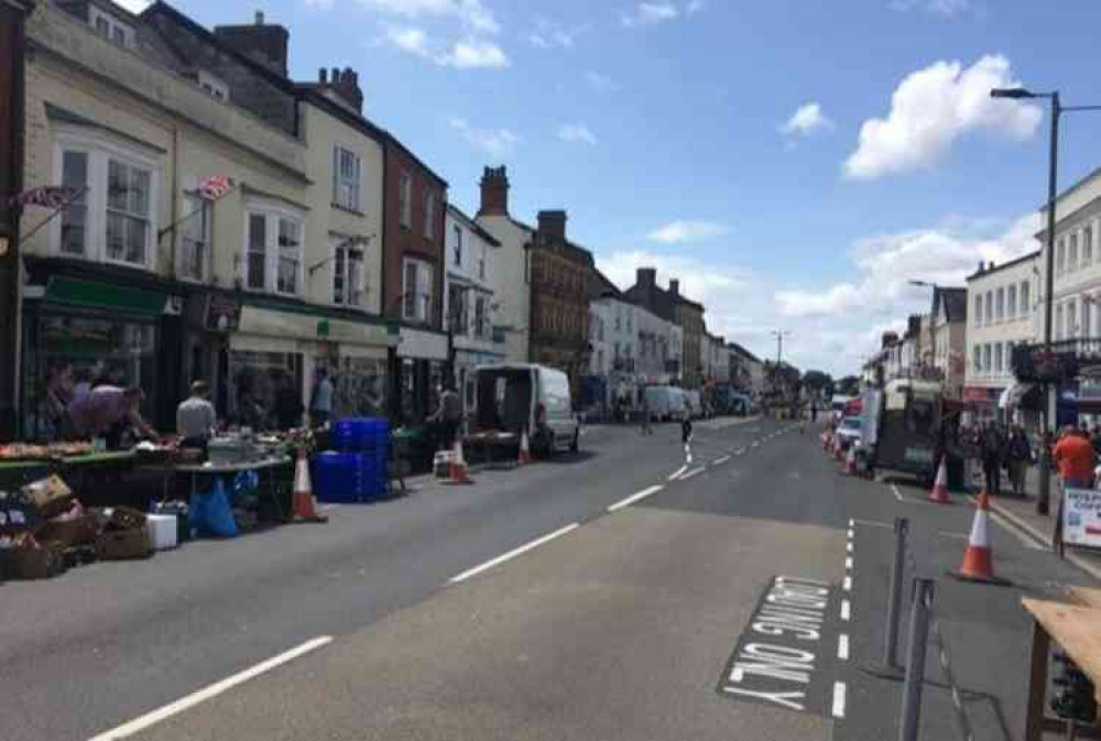 Honiton Market pictured before the lockdown