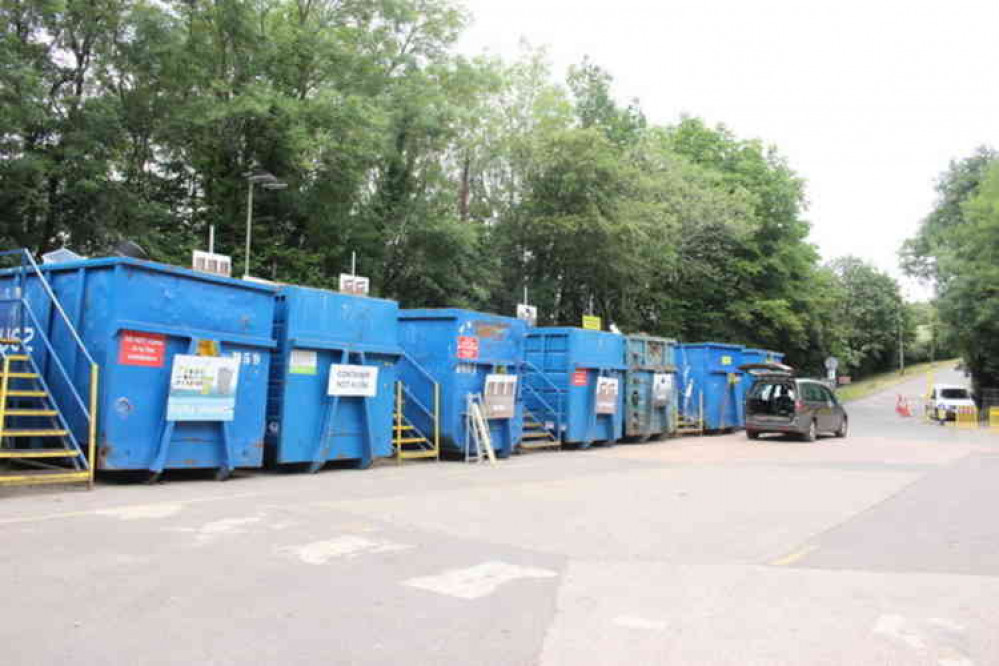 Sutton Barton Recycling Centre near Honiton. Image courtesy of Nigel Mykura.