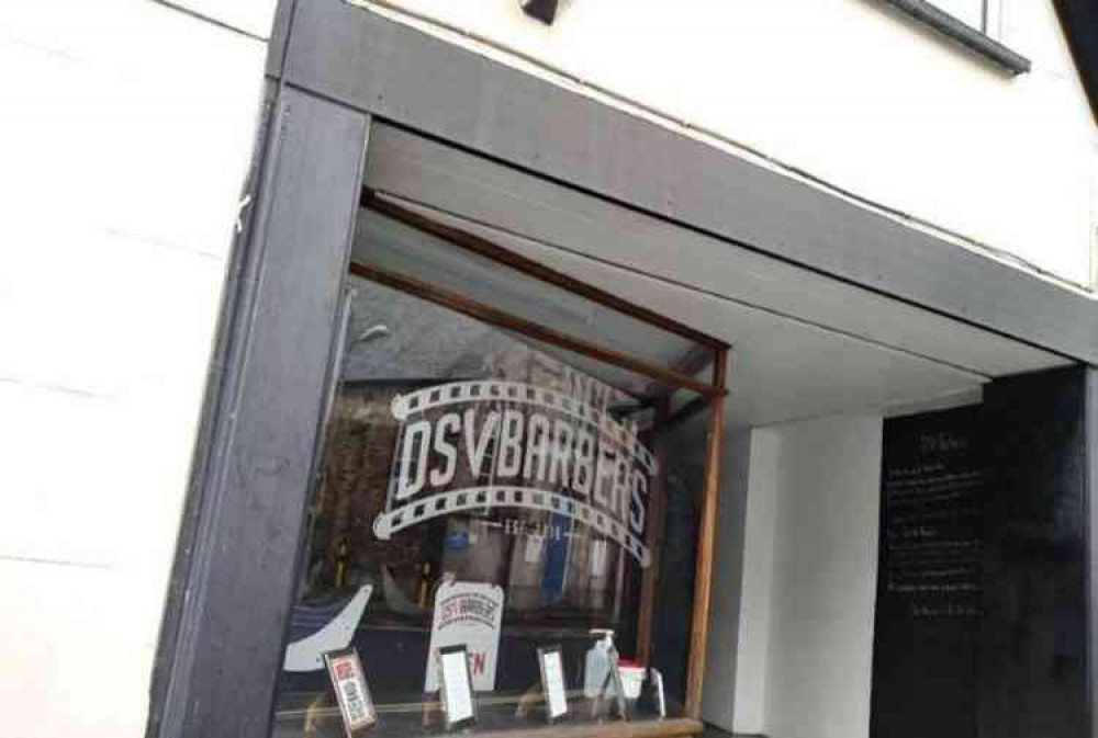 DSV Barbers on New Street in Honiton DSV Barbers on New Street in Honiton