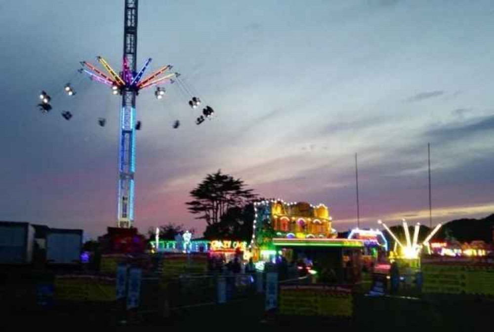 Rowlands Fun Fair currently stationed on Allhallows Playing Field in Honiton