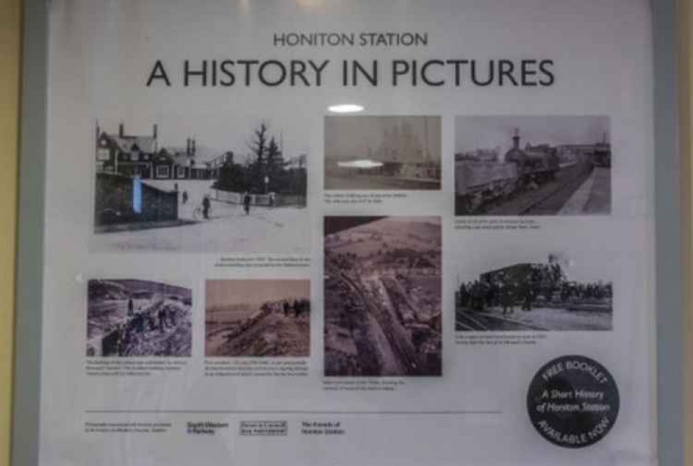 Display of photographs in Station Waiting Room. Picture: Nick Boggon