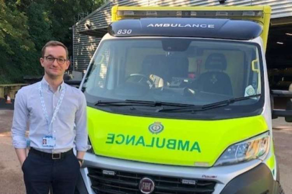 Tom Abell, the new CEO at the East of England Ambulance Service