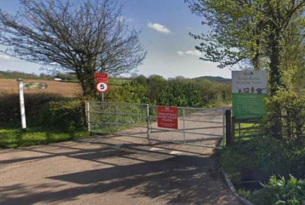 Sutton Barton Recycling Centre near Honiton