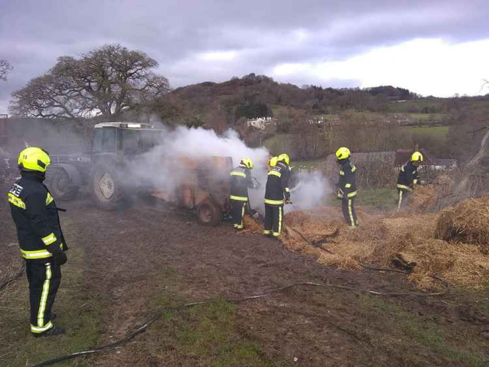 Crews from Colyton and Honiton attended the incident (photo credit: Colyton Fire Station) Crews from Colyton and Honiton attended the incident (photo credit: Colyton Fire Station)