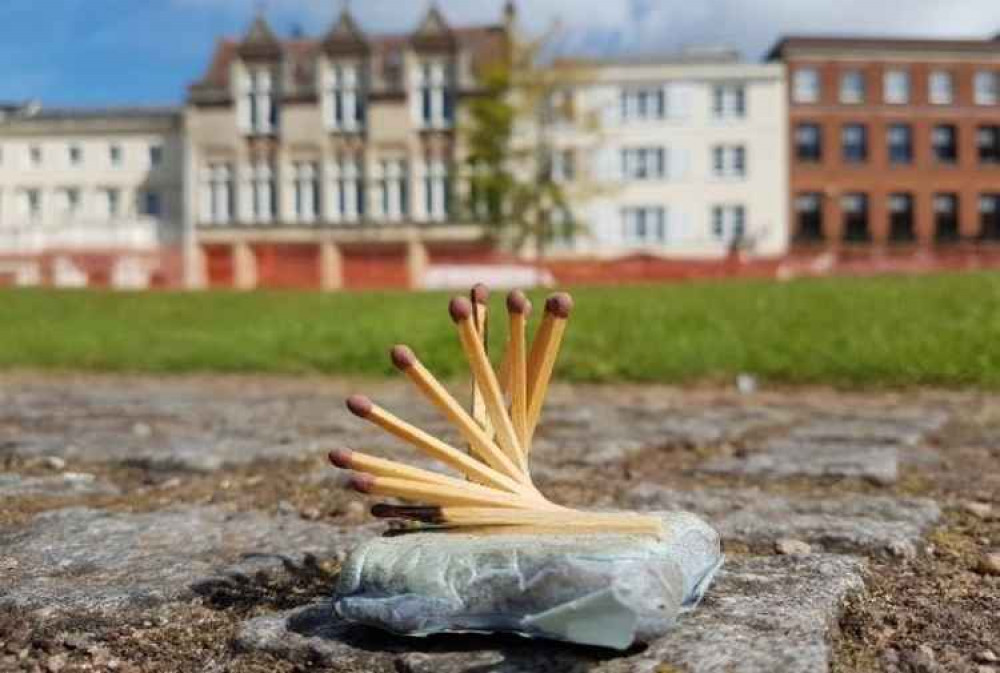 The matchstick model that was the basis for the five-metre high Resurgo sculpture