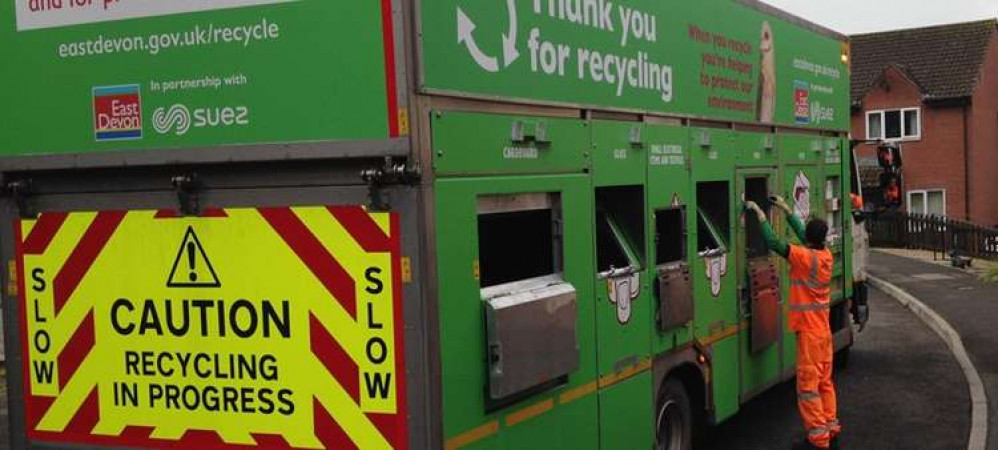 One of the district council's recycling lorries One of the district council's recycling lorries