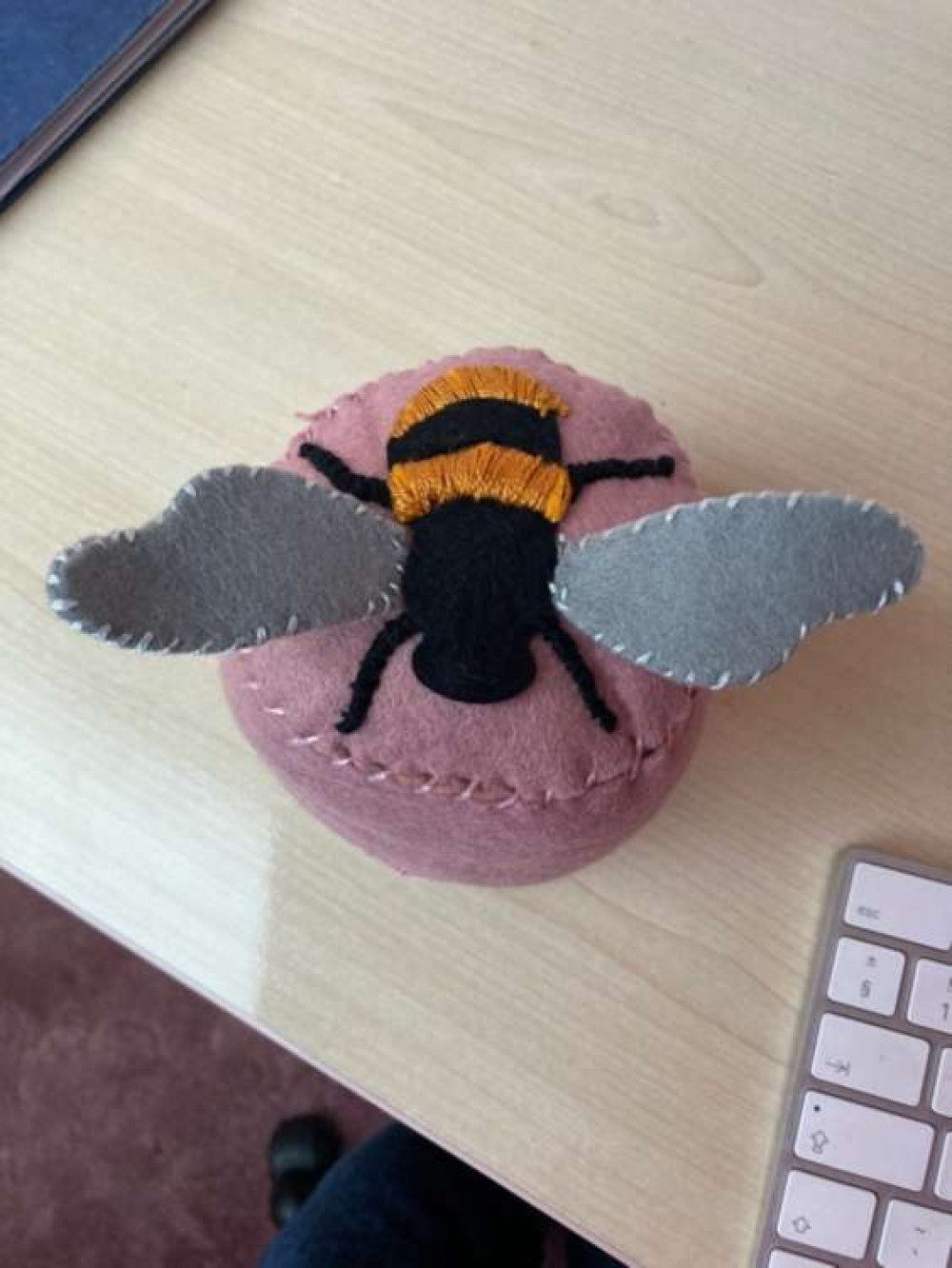 One of the finished pincushions