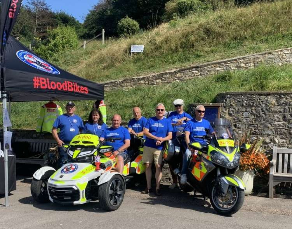 Photos show the Devon Freewheelers volunteers teaming up with the Buffs at Beer for the tombola fundraiser, in Jubilee Gardens. Credit: Devon Freewheelers