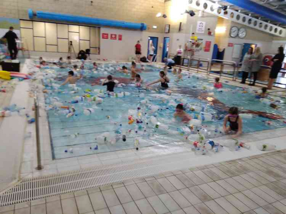 Children Swam In A Hood Park Pool Full Of Plastic Rubbish: Photo by Graham Allman