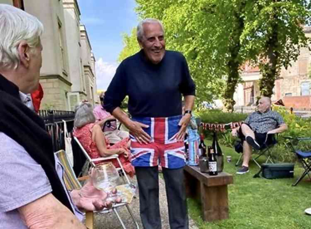 Some of the residents from Royal Mews in Station Road celebrating VE Day 75, Photo from Pamela Thorogood Some of the residents from Royal Mews in Station Road celebrating VE Day 75, Photo from Pamela Thorogood