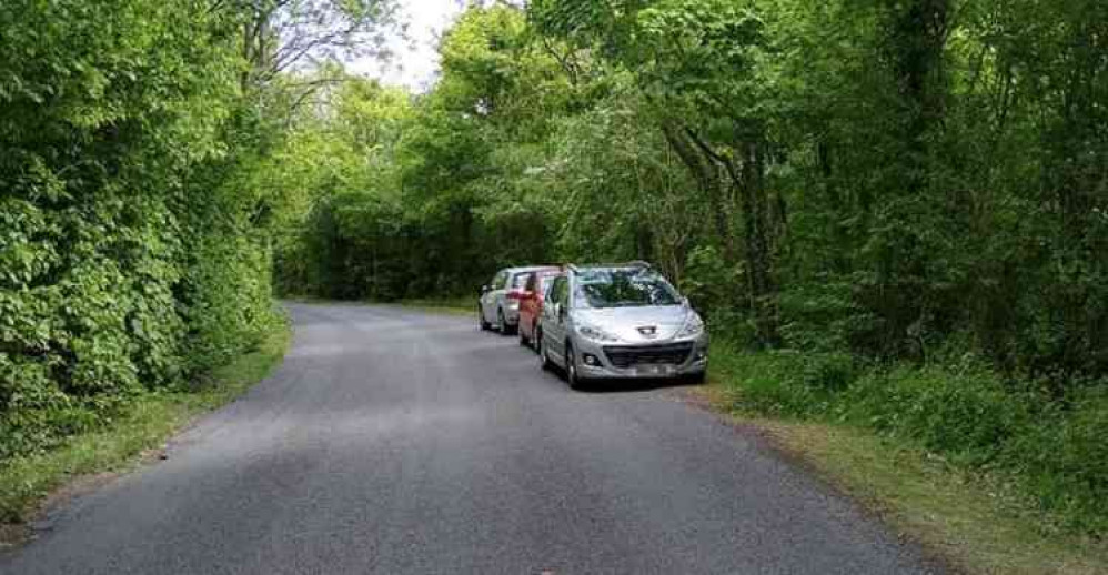 Some drivers had parked on a 'blind bend'. Photo: North West Leicestershire Police Facebook page