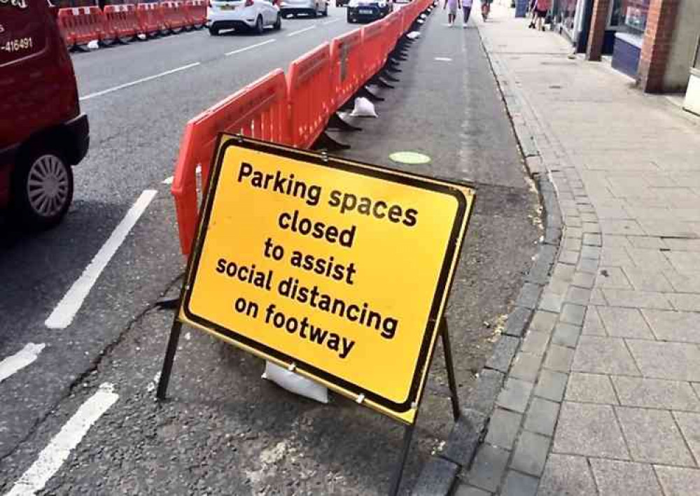 Parking spaces have been limited but car parks are free until July 1