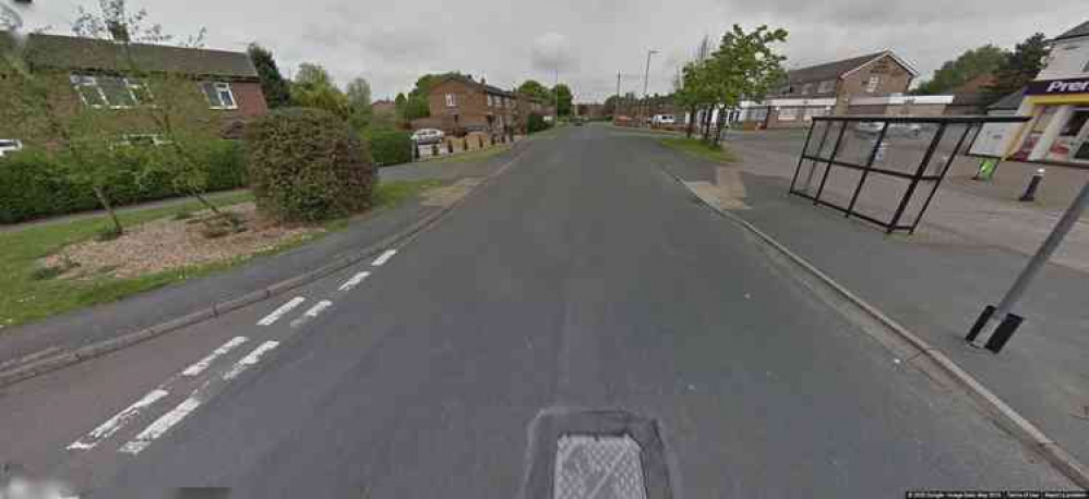 The incident happened in Blackfordby Lane last Friday night/ Photo: Instantstreetview.com