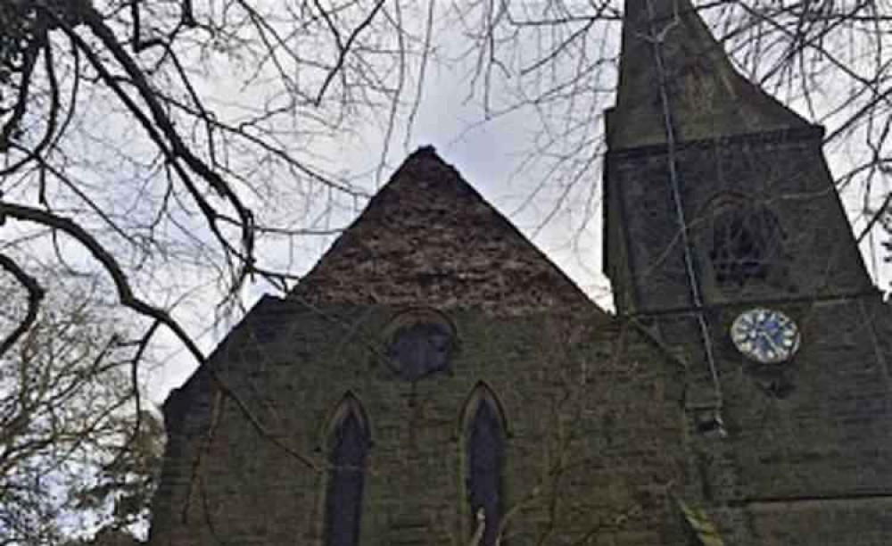 St Margret Church in Blackfordby was badly hit by Storm Ciara