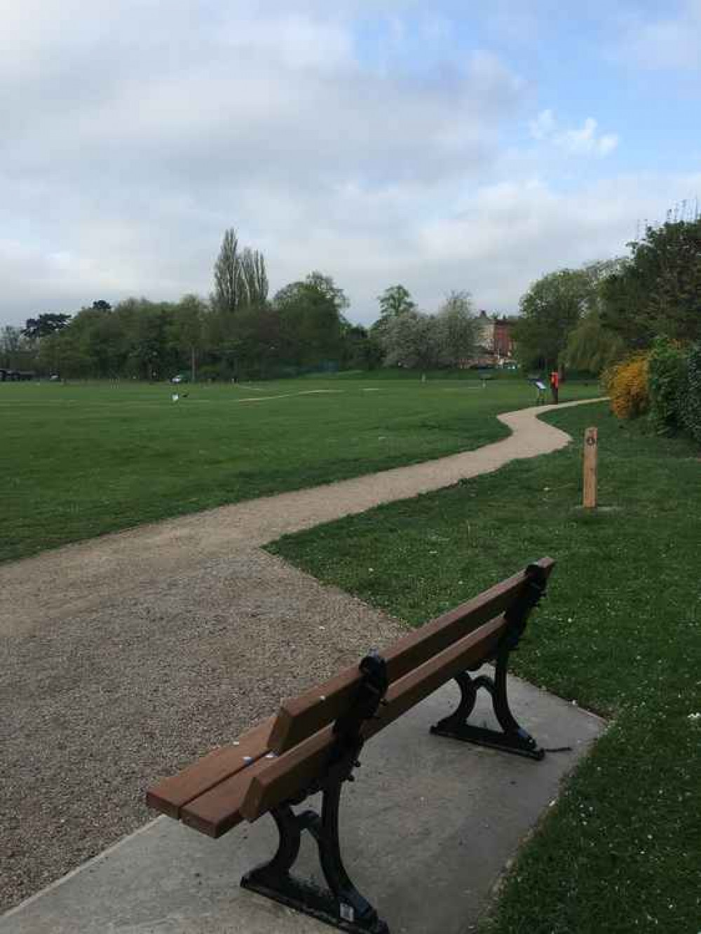 Walkways and benches are a feature of the Bath Grounds