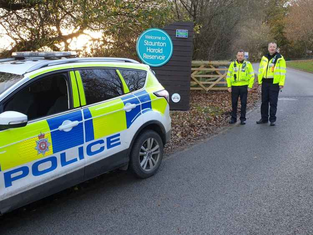 Police were called to the beauty spot after reports of anti-social behaviour