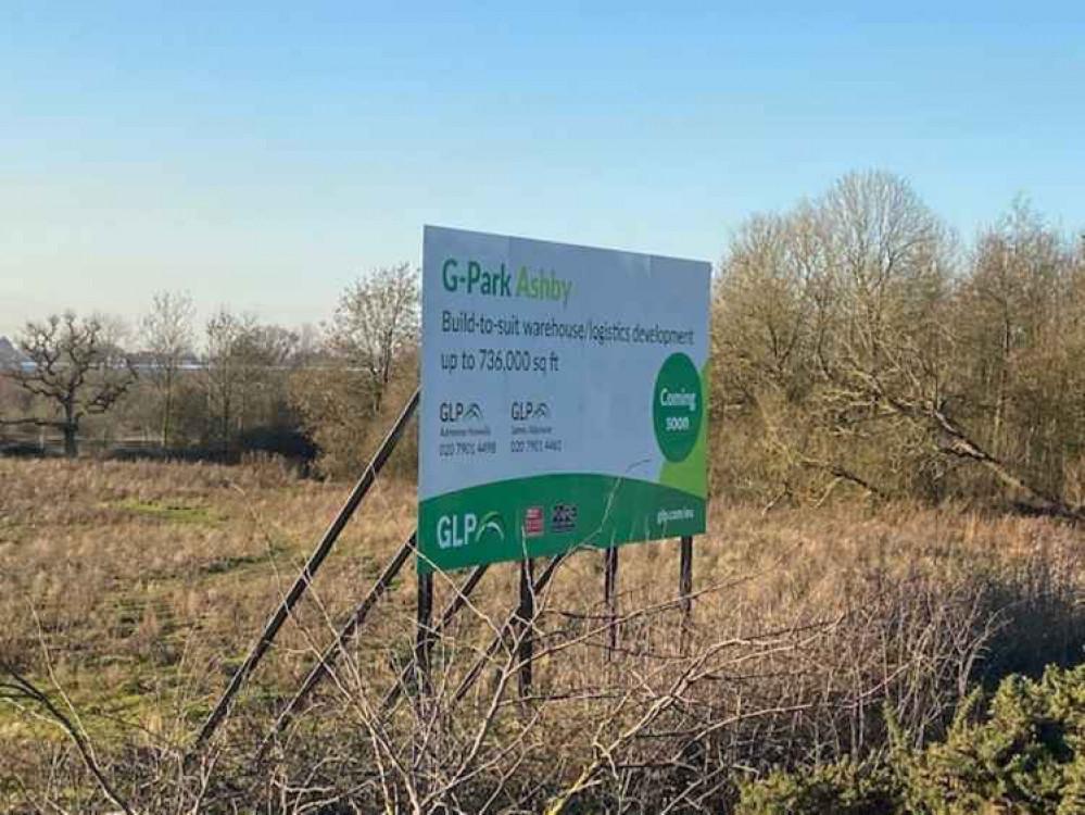 The site will be built on land just outside Ashby on the A511. Photo: Ashby Nub News