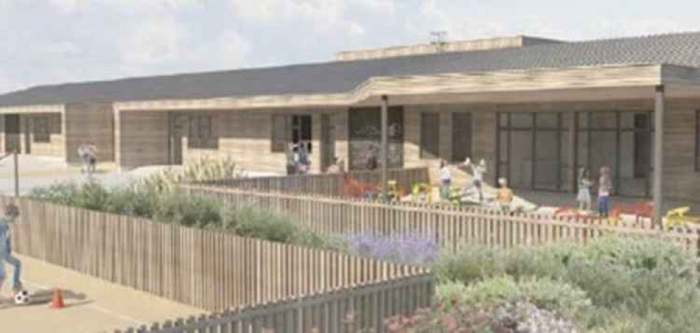 An artist's impression of the eco-friendly Ashby Hastings School