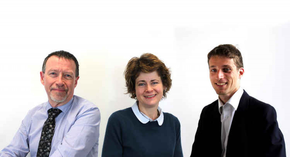 LR: Howard Wheeler, Clare Fowell and Tristan Pulford LR: Howard Wheeler, Clare Fowell and Tristan Pulford