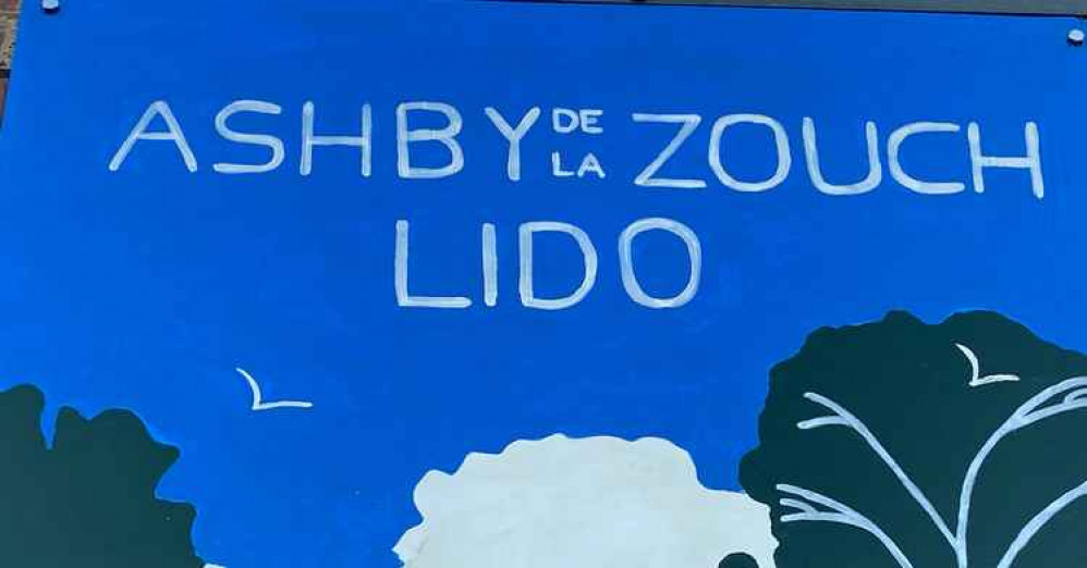 The Lido artwork is next to the soon to be reopened swimming pool in Ashby