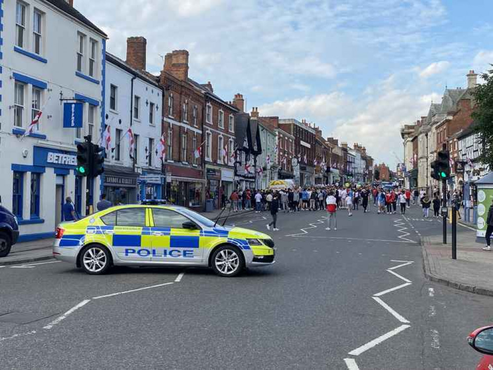 The scenes in Market Street last week. Photo: Ashby Nub News