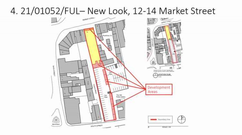 Councillors were shown plans of the Co-op development