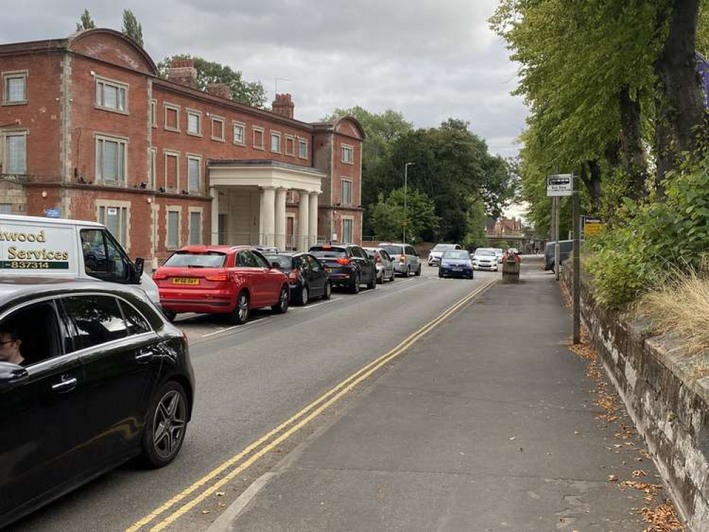 Drivers queued for fuel on Station Road on Friday afternoon