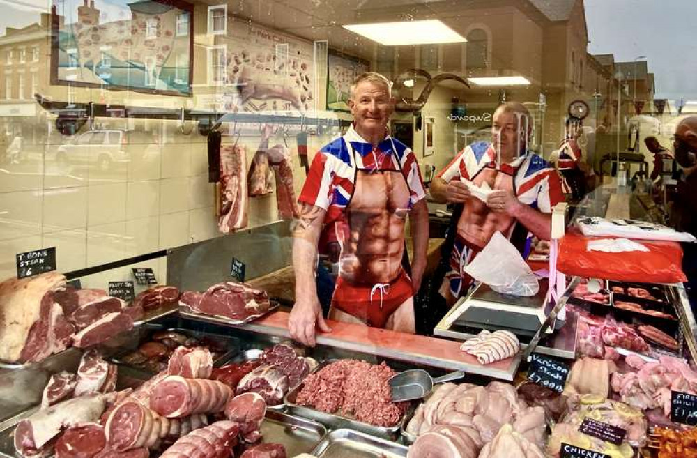 Taylor's butchers went for a True Brit theme