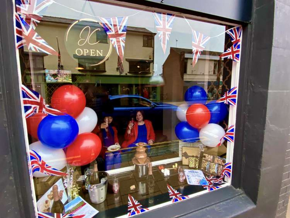 Indulgent Chocolates had a red, white and blue theme