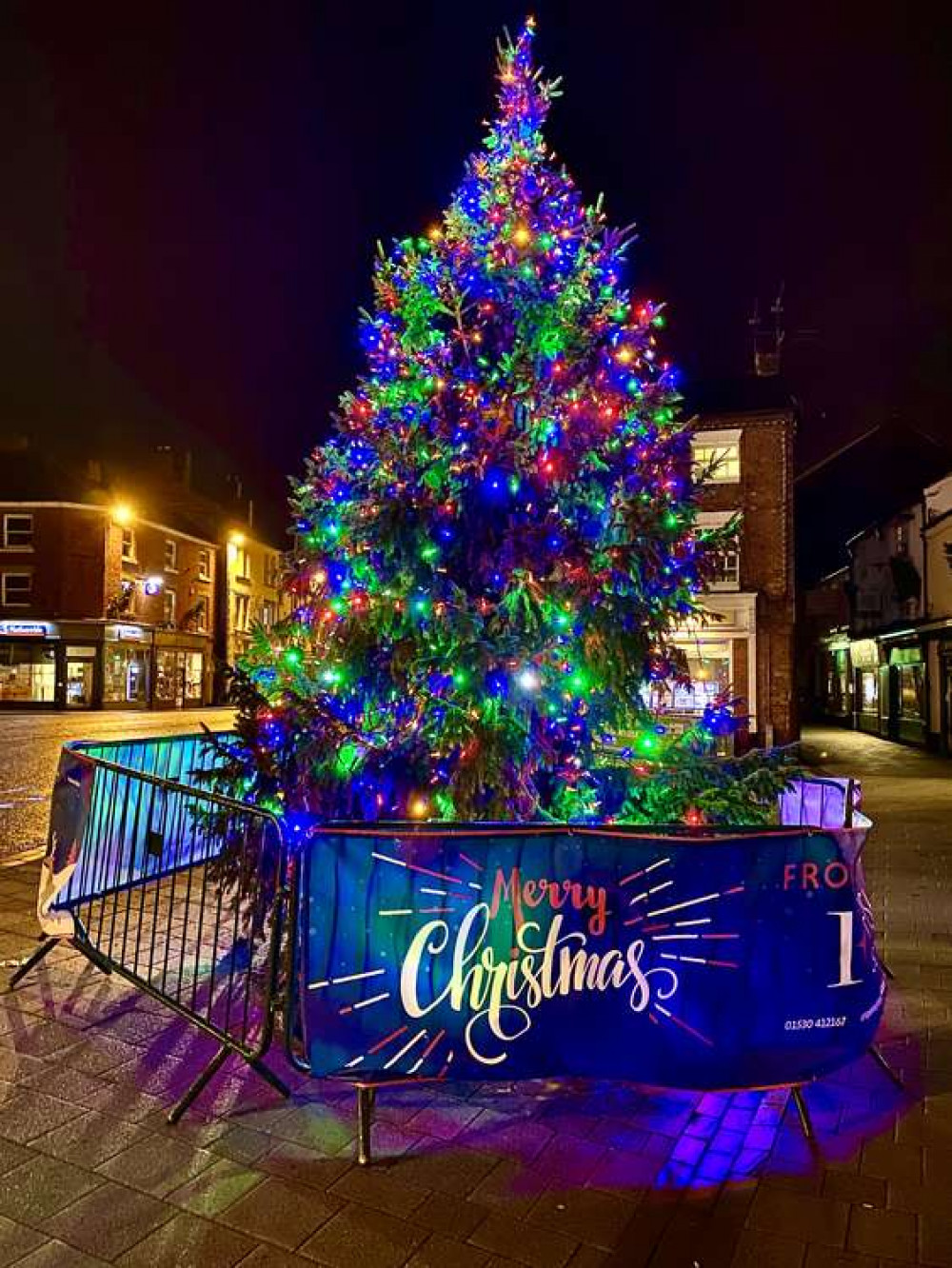 The Fishers Solictors sponsored Christmas tree was an impressive sight in Market Street last year