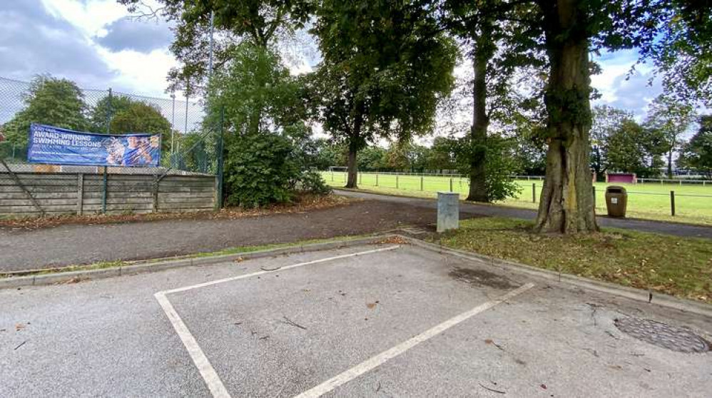 Hood Park close to the Leisure Centre car park. Photos: Ashby Nub News